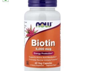 NOW Foods, Biotin, 5,000 mcg, 60 Veg Capsules